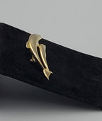 Gold Tone Dolphins Brooch