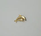Gold Tone Dolphins Brooch