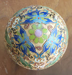 Champleve Enamel Egg on Stand