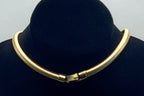Unusual Art Pendant Gold Tone Necklace - 18"