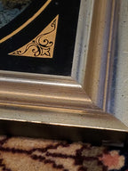 Vintage City College of New York Reverse Painted Glass