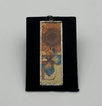 Vintage Silver Tone Collage Pendant