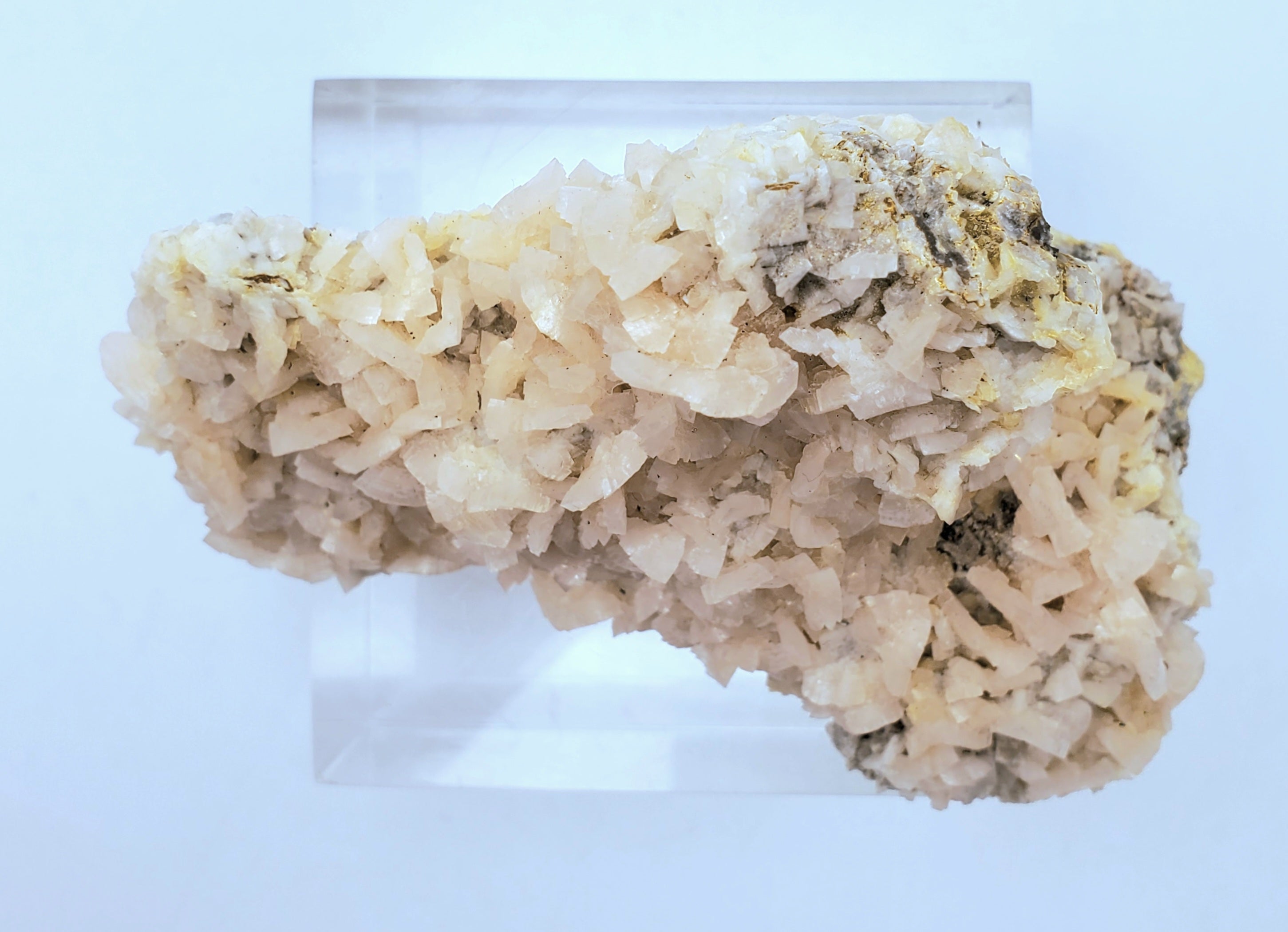 Dolomite Crystal Cluster Mineral Specimen with Druze Layer - Missouri, USA
