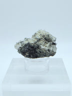 Galena and Needle Crystal Quartz Cluster Mineral Specimen - Bulgaria