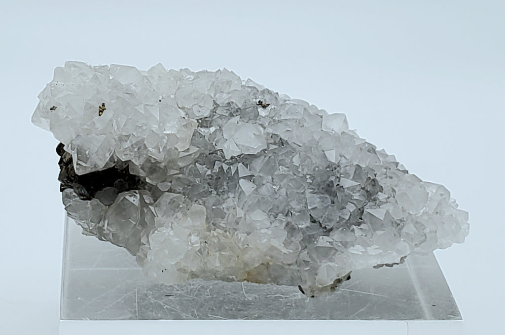 Quartz with Chalcopyrite Crystal Cluster Mineral Specimen - Missouri, USA