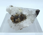 Quartz with Chalcopyrite Crystal Cluster Mineral Specimen - Missouri, USA