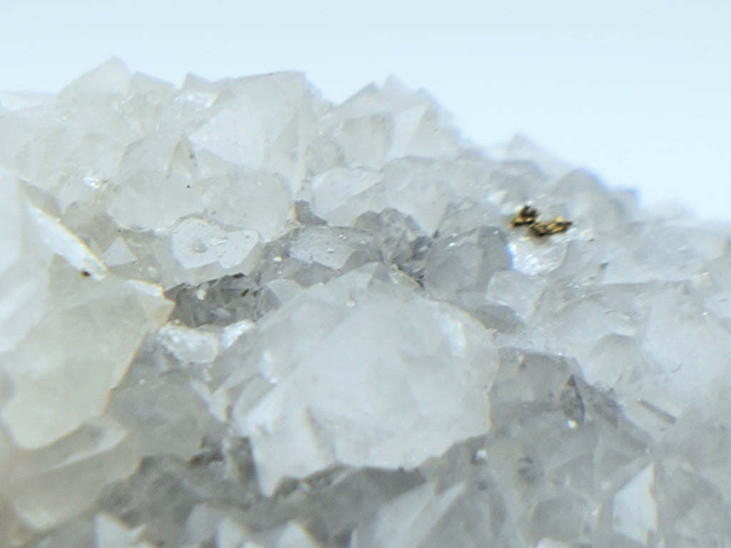 Quartz with Chalcopyrite Crystal Cluster Mineral Specimen - Missouri, USA
