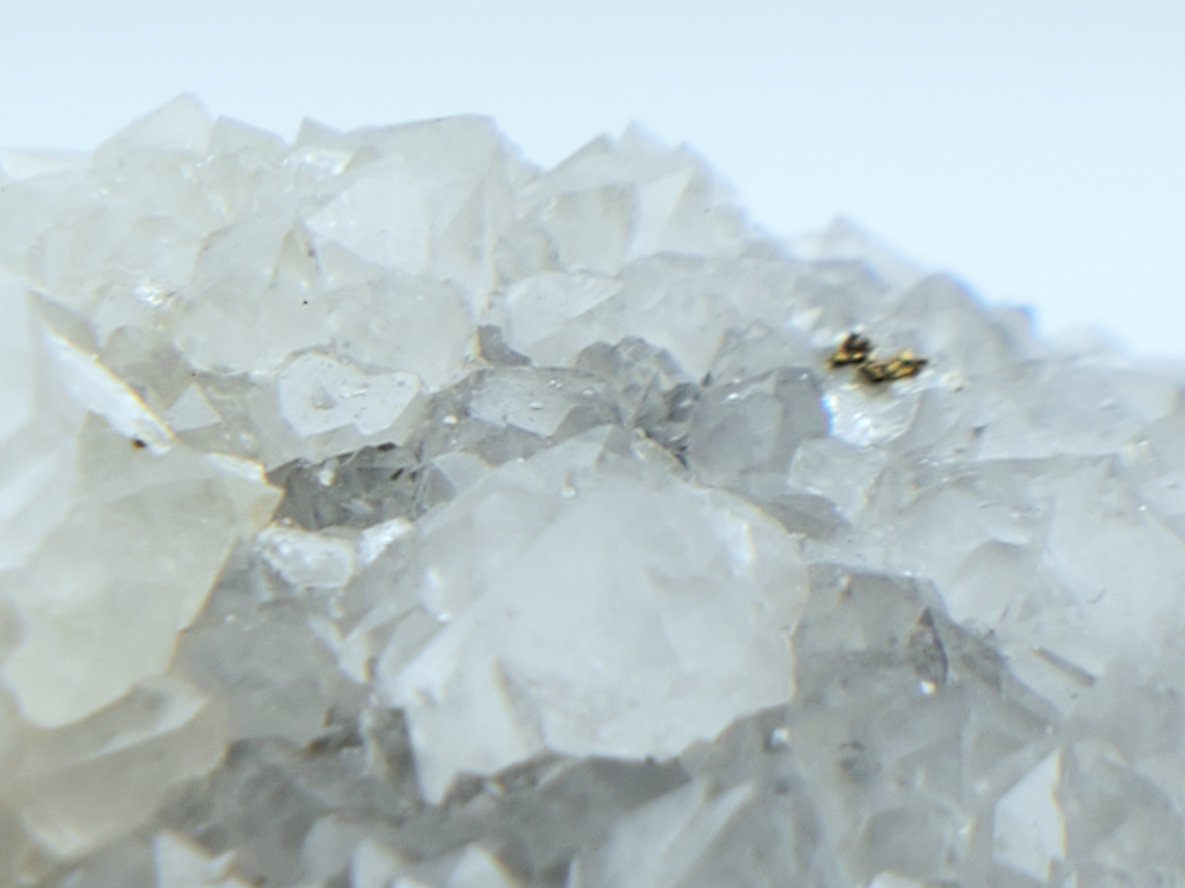 Quartz with Chalcopyrite Crystal Cluster Mineral Specimen - Missouri, USA