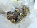 Quartz with Chalcopyrite Crystal Cluster Mineral Specimen - Missouri, USA