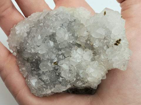 Quartz with Chalcopyrite Crystal Cluster Mineral Specimen - Missouri, USA