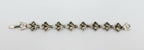 Vintage Unique Link Silver Tone Metal Bracelet - 7"
