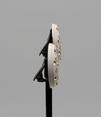 Vintage Plastic and Rhinestone Clip-On Earrings