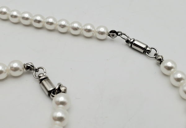 Three-in-One Convertible Faux Pearl Necklace/Bracelet