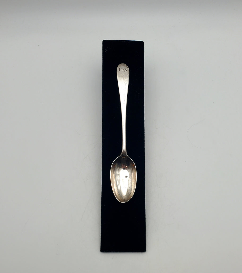 Antique John Vernon 18th Century American Silver Handmade Spoon