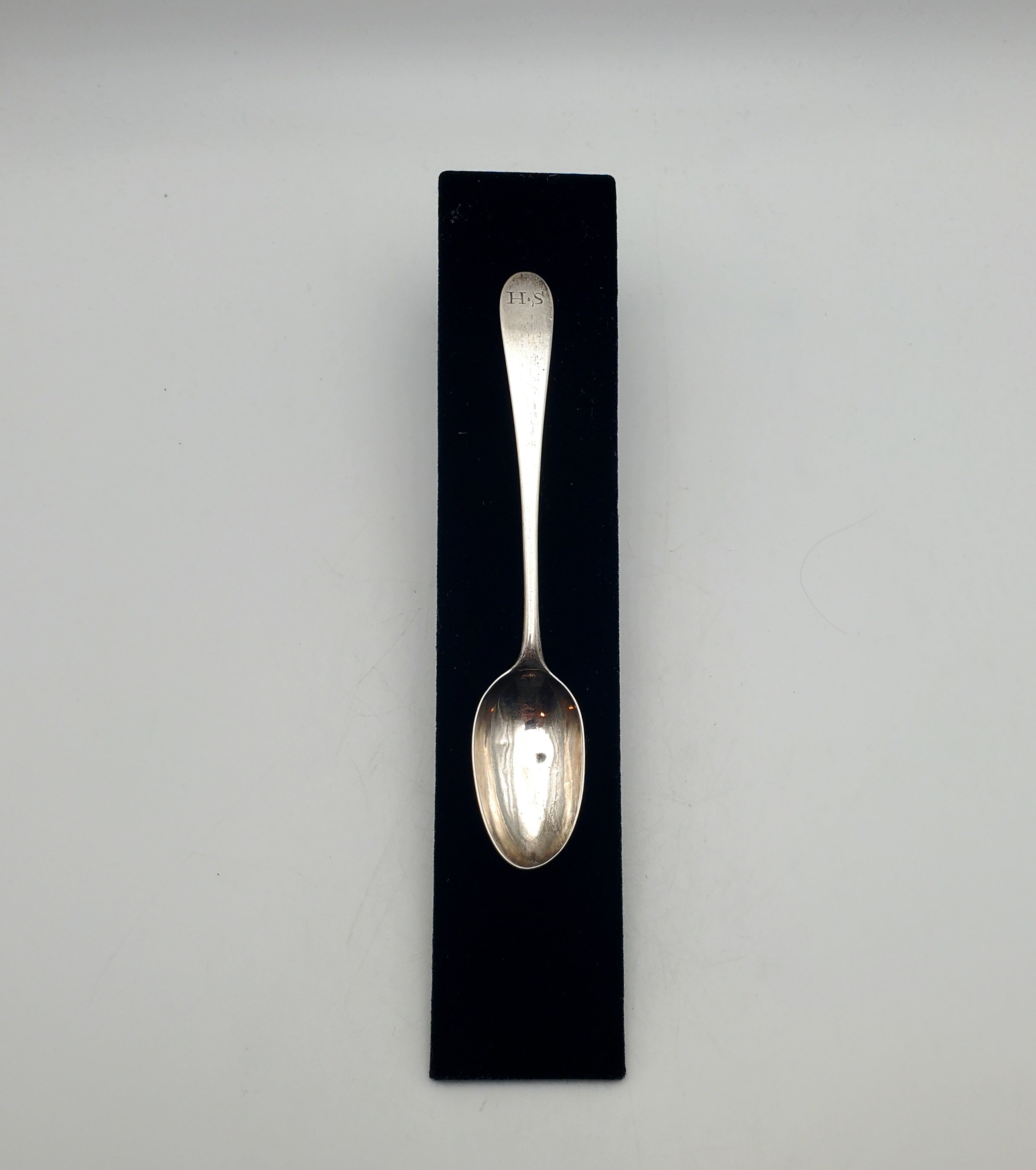 Antique John Vernon 18th Century American Silver Handmade Spoon