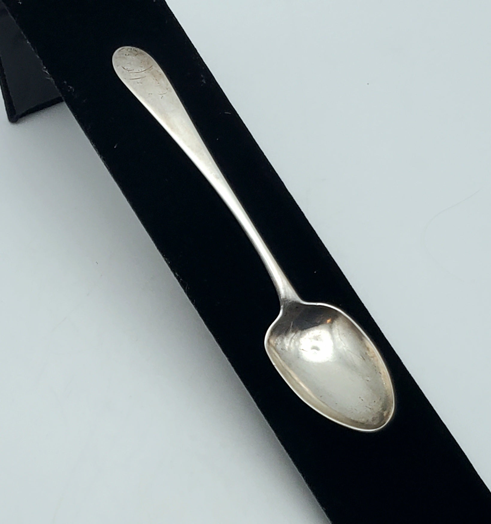 Antique John Vernon 18th Century American Silver Handmade Spoon