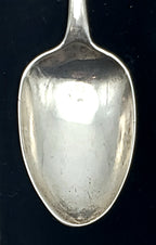 Antique John Vernon 18th Century American Silver Handmade Spoon