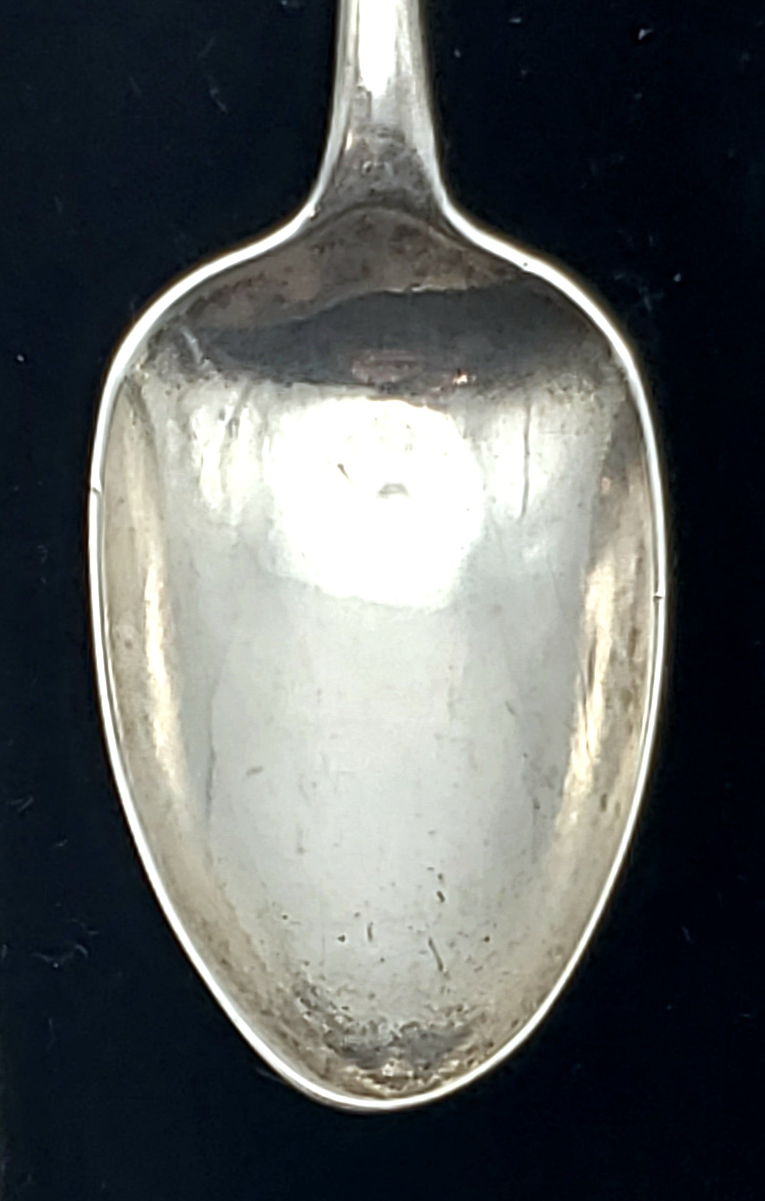 Antique John Vernon 18th Century American Silver Handmade Spoon