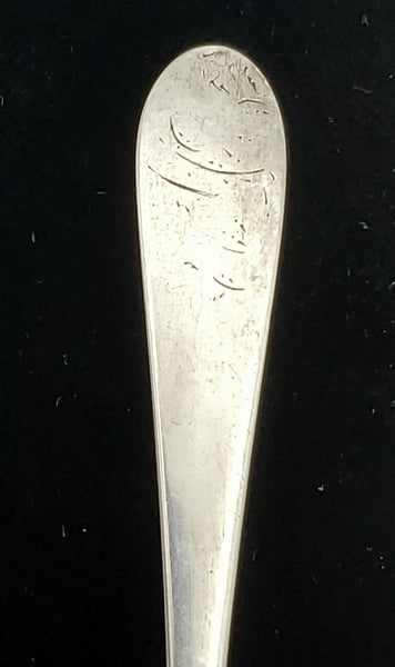 Antique John Vernon 18th Century American Silver Handmade Spoon