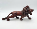 Vintage Hand Carved Wood Lion