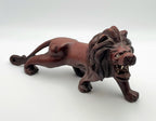 Vintage Hand Carved Wood Lion
