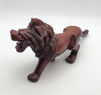 Vintage Hand Carved Wood Lion