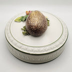 Vintage Hedgehog Hand Decorated Italian Ceramic Lidded Dish