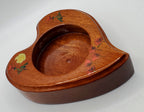 Handcrafted Vintage Kitschy Wood Heart Votive Holder