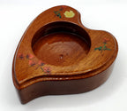 Handcrafted Vintage Kitschy Wood Heart Votive Holder