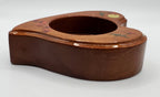 Handcrafted Vintage Kitschy Wood Heart Votive Holder