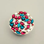 Papyrus - Silver Tone Metal Bewjeweled Keepsake Box