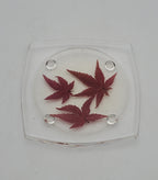 Vintage REAL Japanese Maple Leaves Acrylic Tray