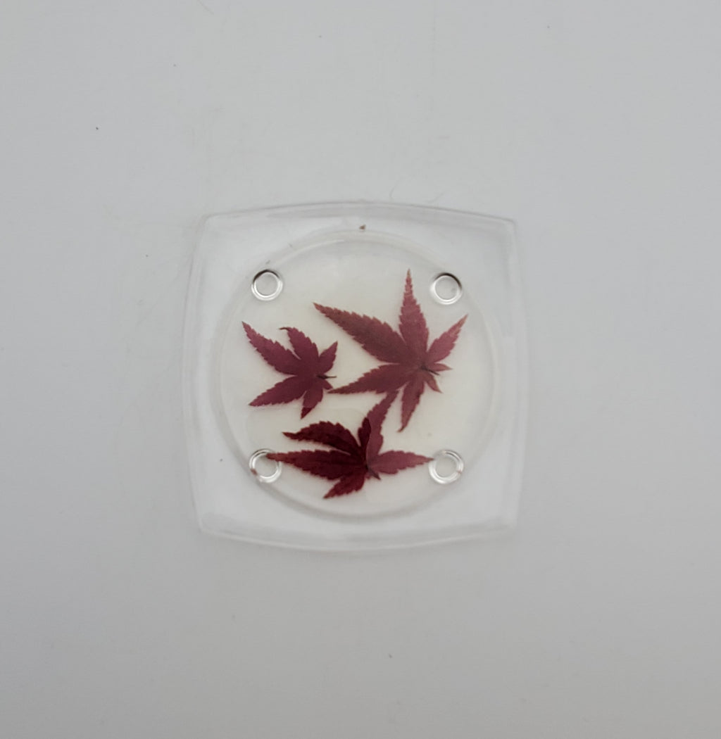 Vintage REAL Japanese Maple Leaves Acrylic Tray