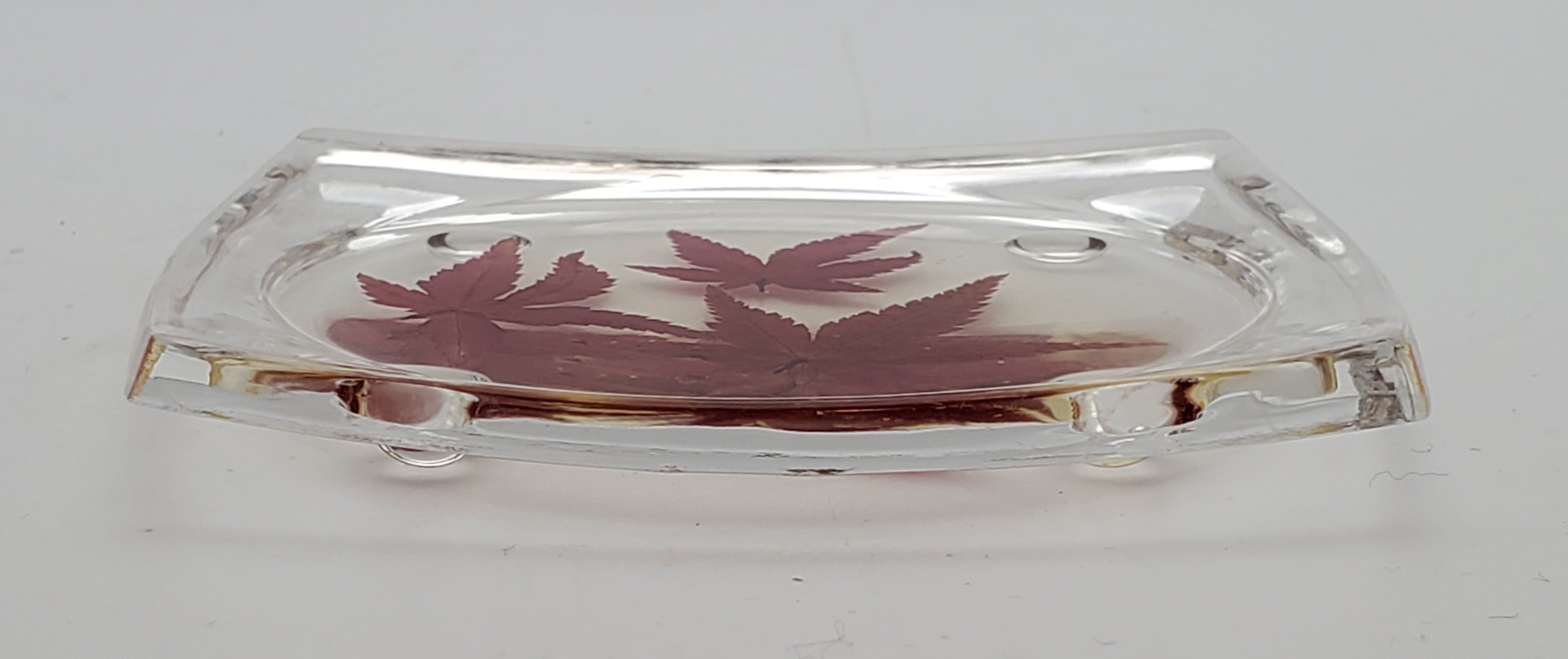Vintage REAL Japanese Maple Leaves Acrylic Tray