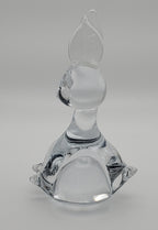 Charming Vintage Crystal Glass Rabbit Paperweight Figurine