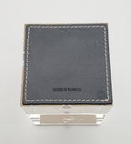 Coach - Vintage Acrylic and Leather Magnetic Photo Cube - INCOMPLETE