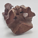 Vintage Hand Carved Wood Chinese Fisherman Sculpture - See Description