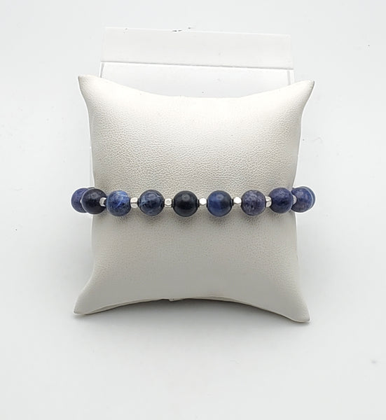 Sodalite Bead Stretch Bracelet