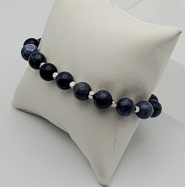 Sodalite Bead Stretch Bracelet