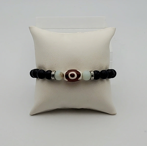 Lava Rock Beads Stretch Bracelet