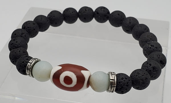 Lava Rock Beads Stretch Bracelet