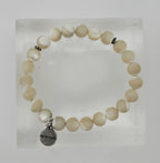 Mother of Pearl Shell Beaded Stretch Bracelet