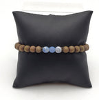Wood Beaded Stretch Bracelet