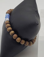 Wood Beaded Stretch Bracelet