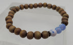 Wood Beaded Stretch Bracelet