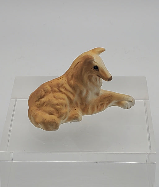 Vintage Ceramic Collie Dog Figurine