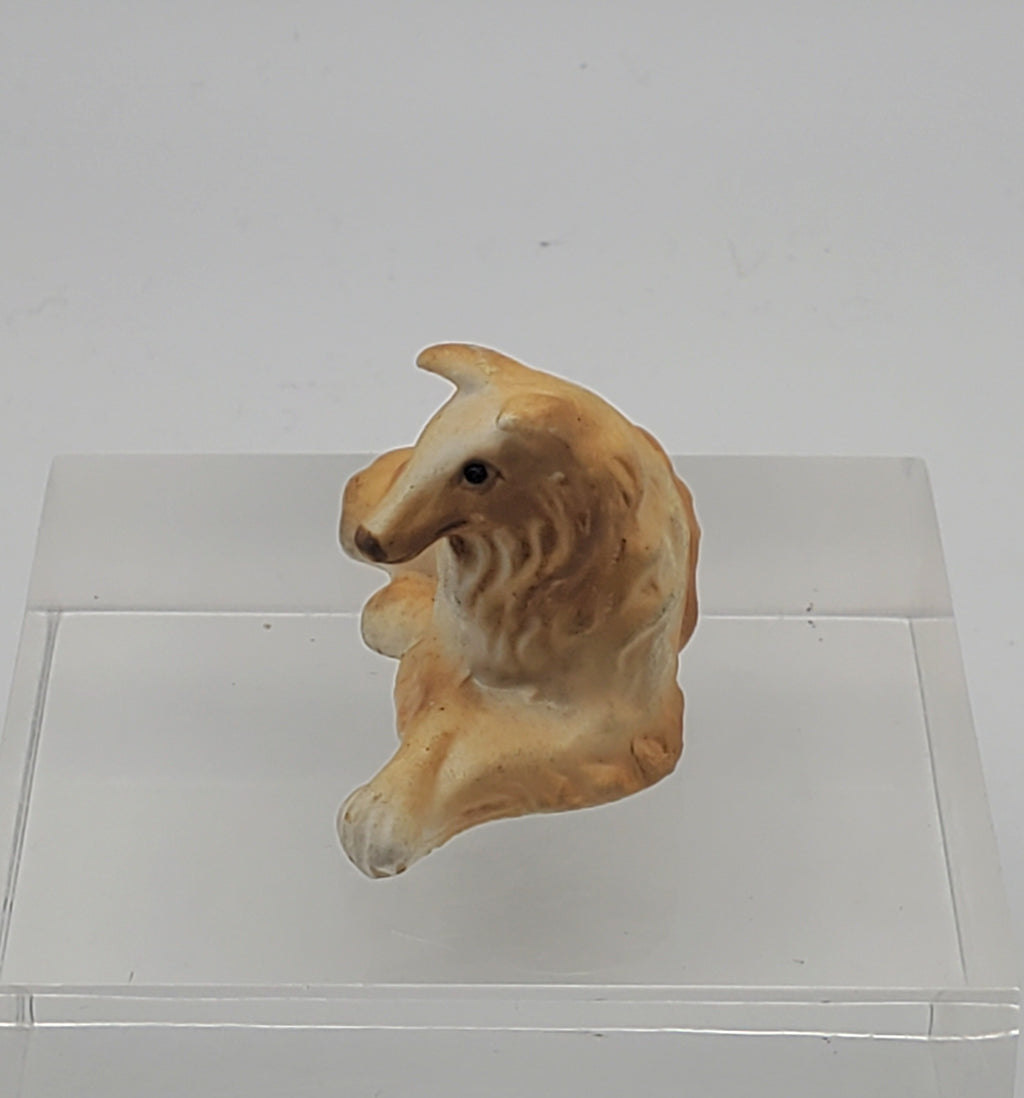 Vintage Ceramic Collie Dog Figurine