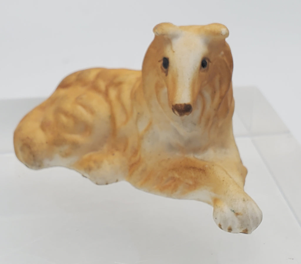 Vintage Ceramic Collie Dog Figurine