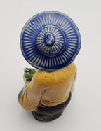 Vintage Ceramic Nicely Detailed Bearded Elder Chinese Man Sculpture