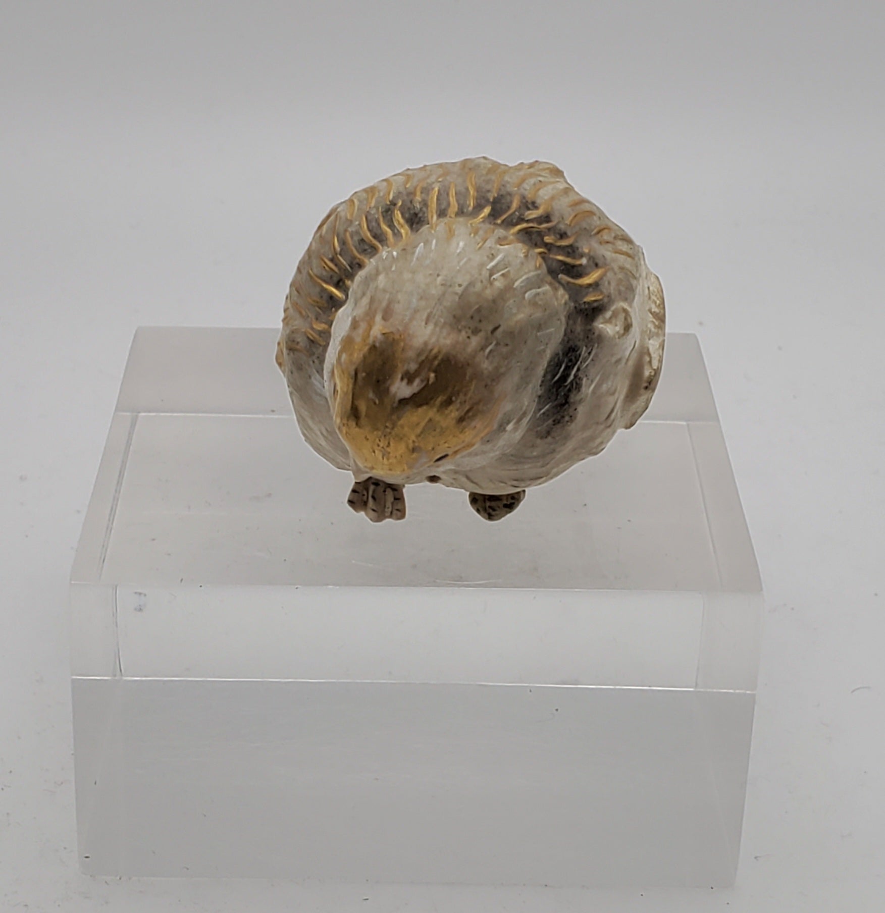 Vintage Ceramic Hand Painted Gilt Bird Ornament